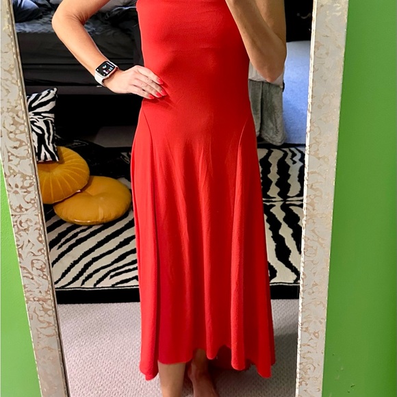 Express Dresses & Skirts - Express strapless orange dress!